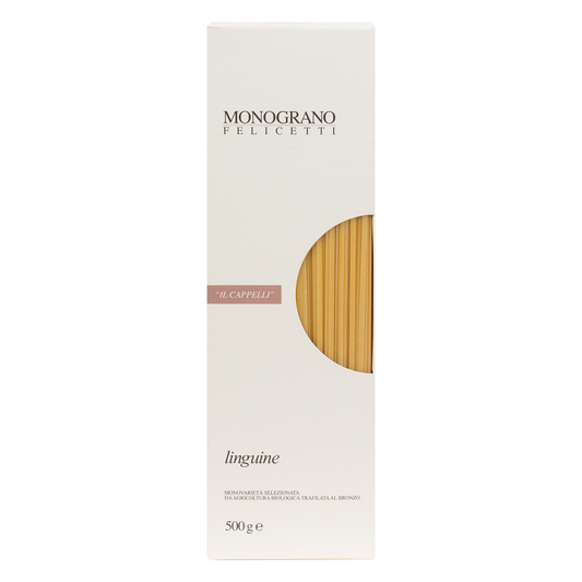 【オーガニック】フェリチェッティ モノグラーノ・イル・カッペッリ リングイーネ (箱入り)w3mm 500g x 1袋
