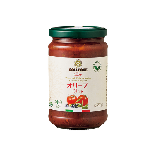ソル・レオーネ ビオ レッドラベル オーガニック・パスタソース・オリーブ入り290g x 1本