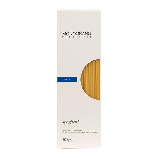 【オーガニック】フェリチェッティ モノグラーノ・マット スパゲッティ (箱入り)1.78mm 500g x 1袋