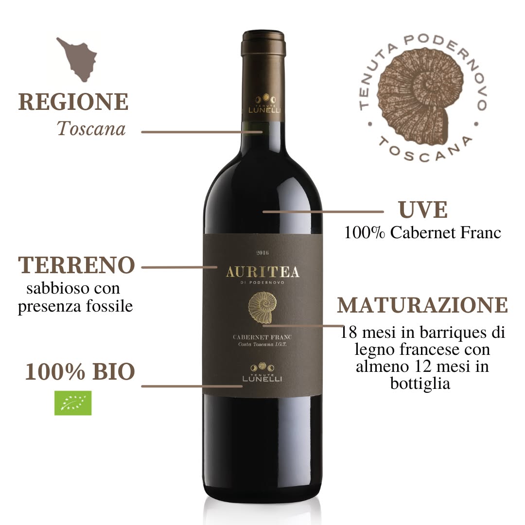 アウリテア - Tenute Lunelli（トスカーナ）750ml x １本