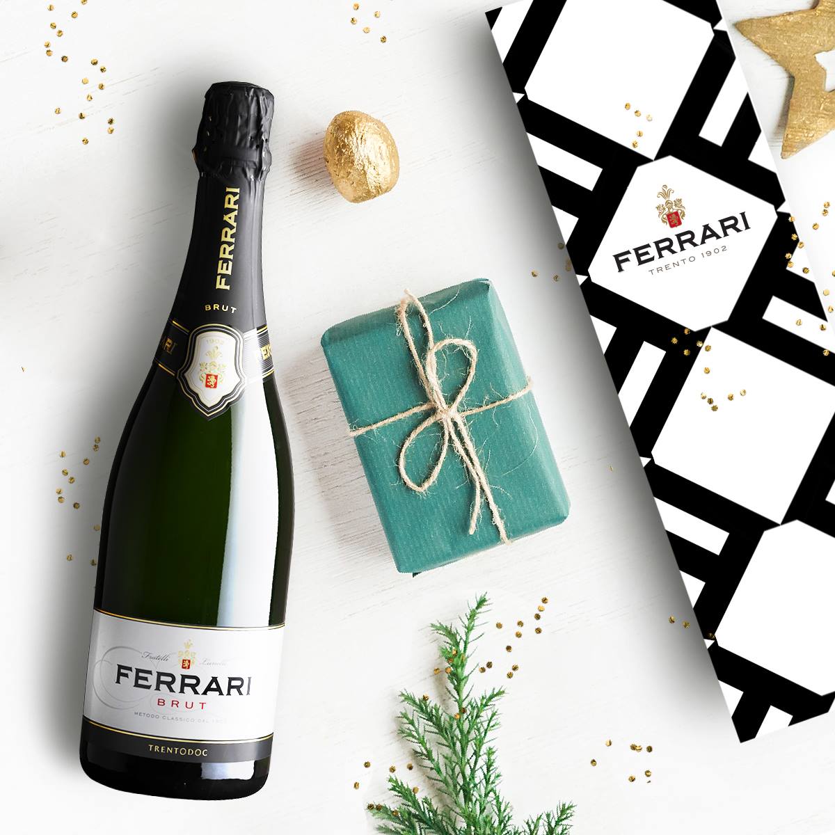 Ferrari Brut (with gift box) - Ferrari (Trentino) 750ml x 1 bottle