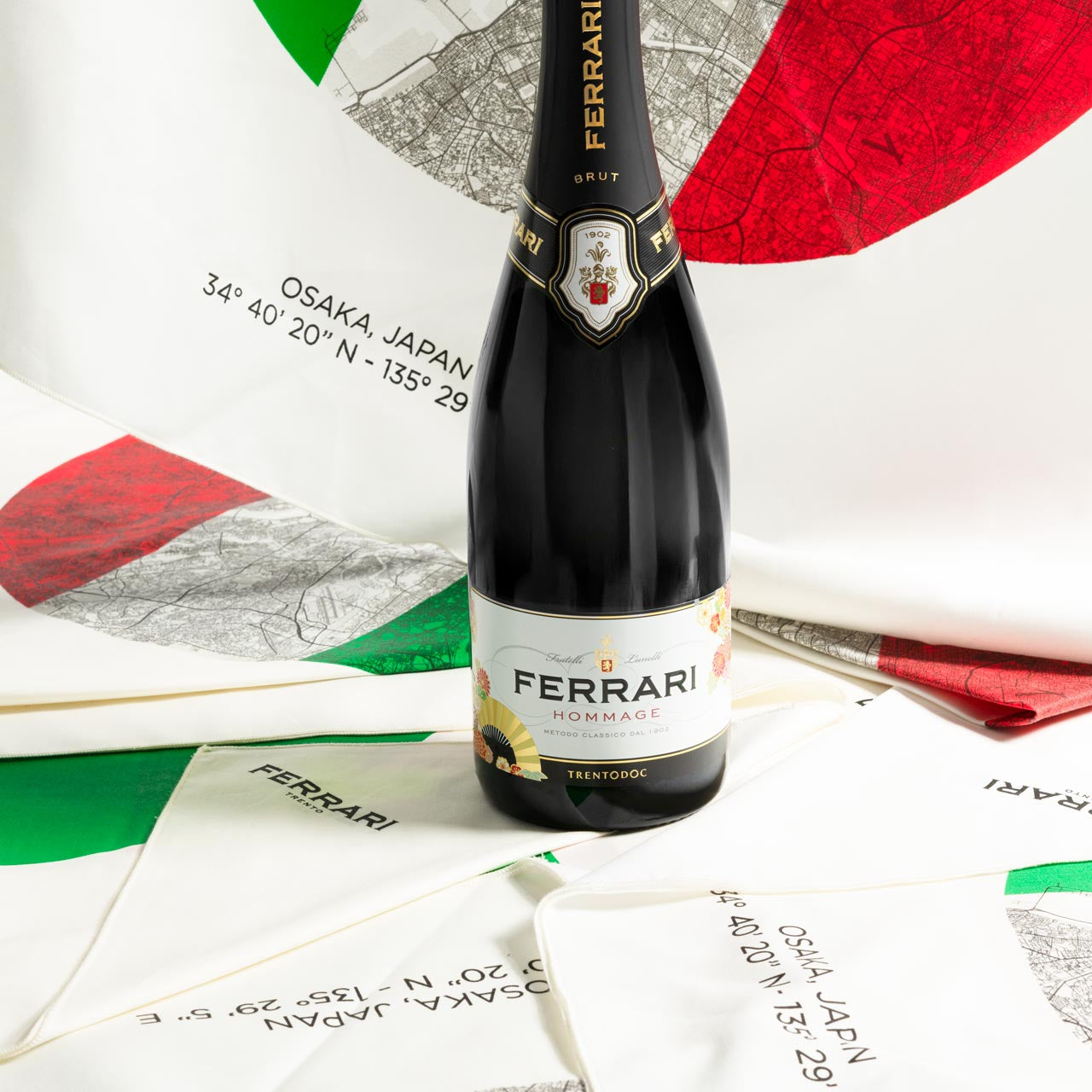 フェッラーリ・オマージュ（EXPO風呂敷包み） - FERRARI（トレンティーノ）750ml x １本